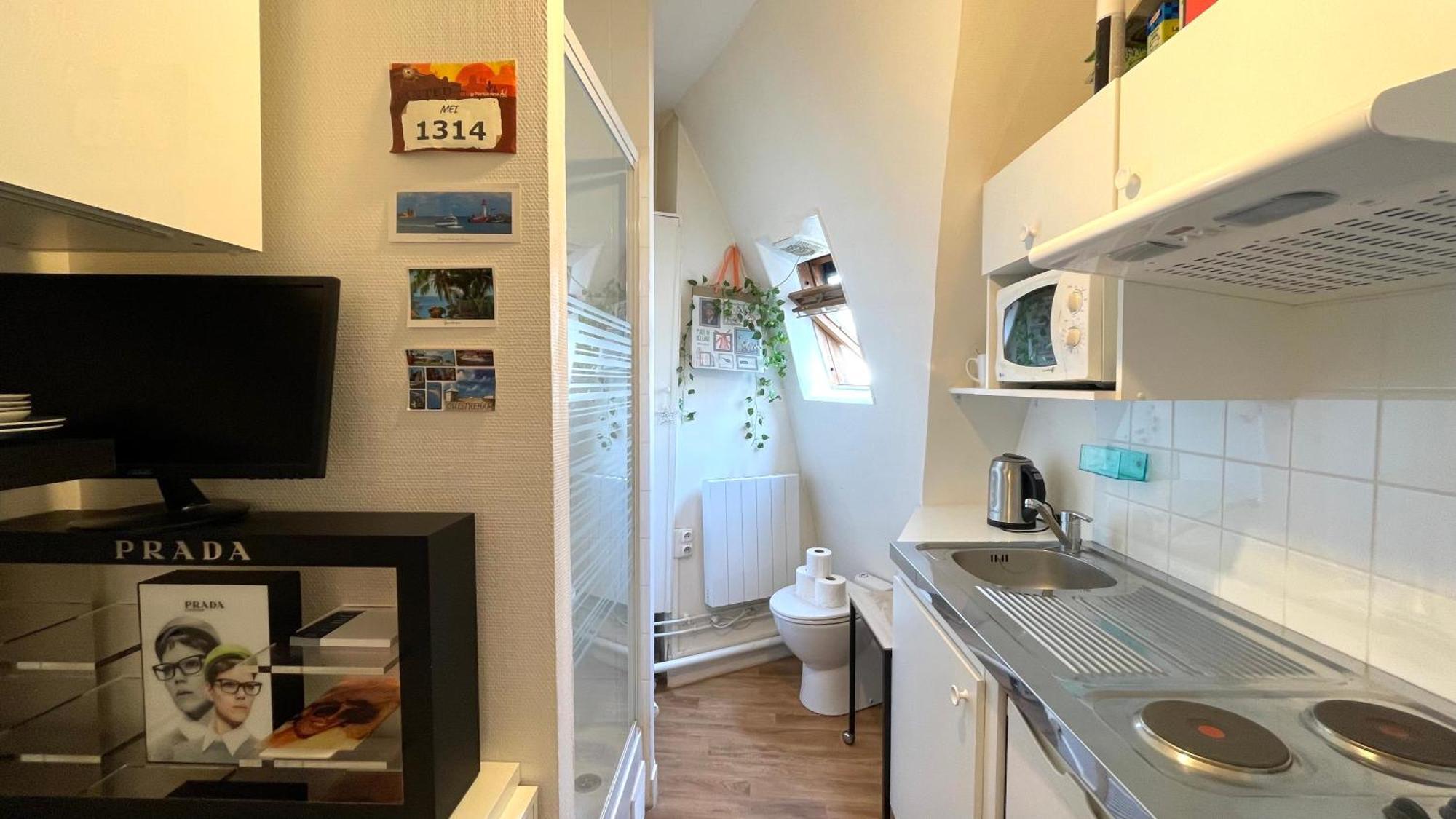 132- Studio Cozy Central A Pour 2 Personnes Appartement Parijs